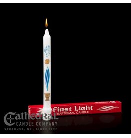 Cathedral Candle Co. Candle-Baptismal First Light (3/4" x 9 1/4")