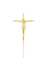 Jeweled Cross Company 10" Gold -Tone Brass Crucifix