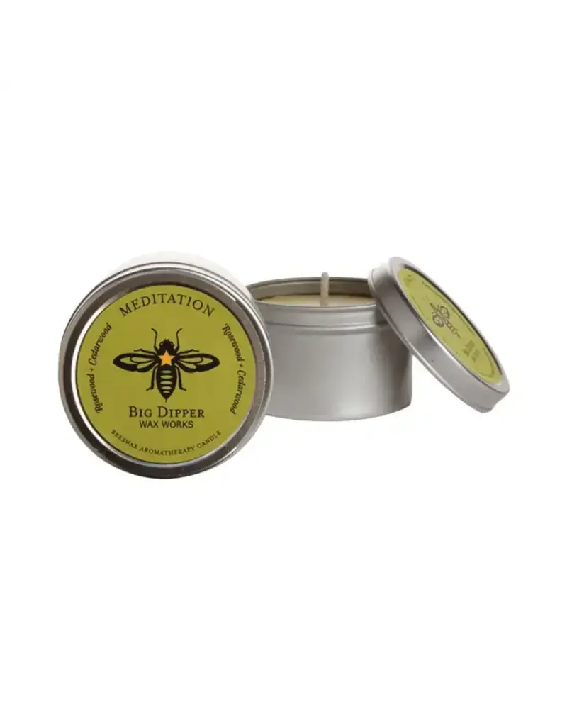 Big Dipper Wax Works Beeswax Aromatherapy Tin - Meditation (Cedarwood + Balsam)