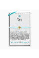 My Saint My Hero Say Yes Miraculous Mary - Mint / Silver Bracelet