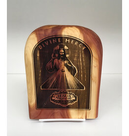 That Catholic Family:   Divine Mercy small wooden plaque