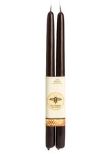 Big Dipper Wax Works 100% Pure Beeswax Tapers- Black (2 Pack)