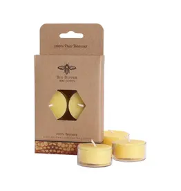 Big Dipper Wax Works Pure Beeswax Tea Lights (Pack of 6)