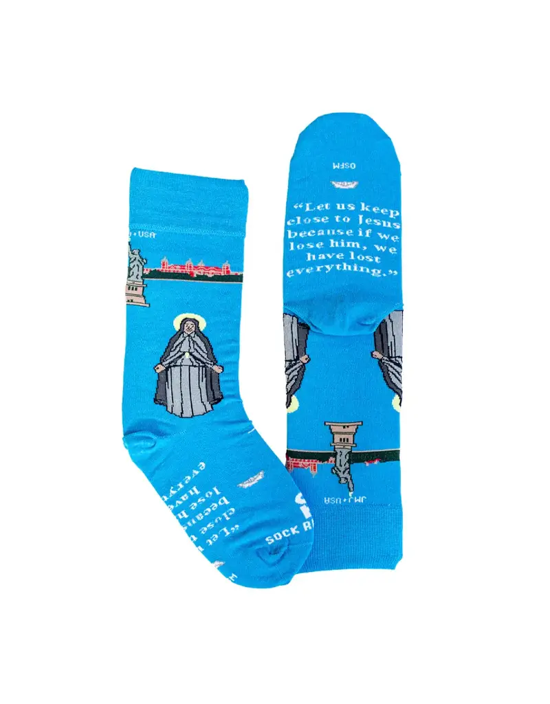 Sock Religious Sock Religious St. Frances Xavier Cabrini Adult Socks
