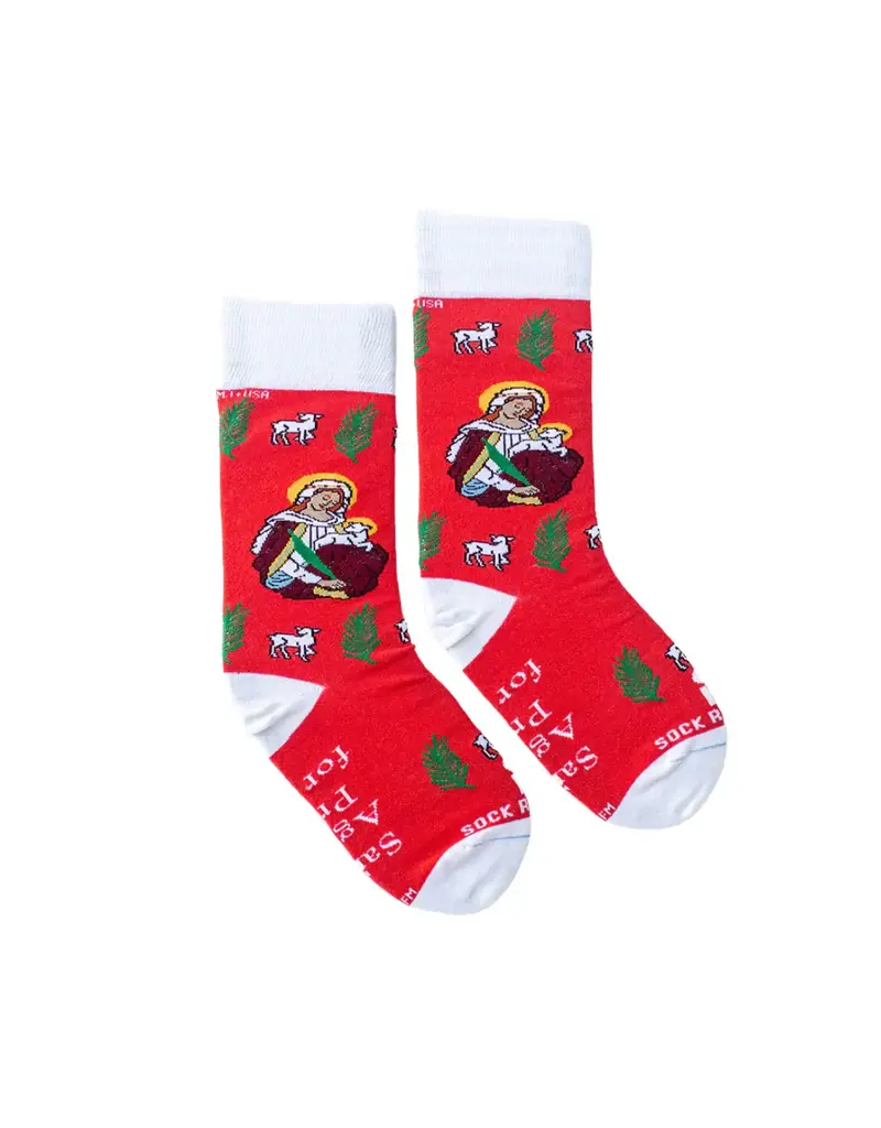 Sock Religious Sock Religious St. Agnes Adult Socks