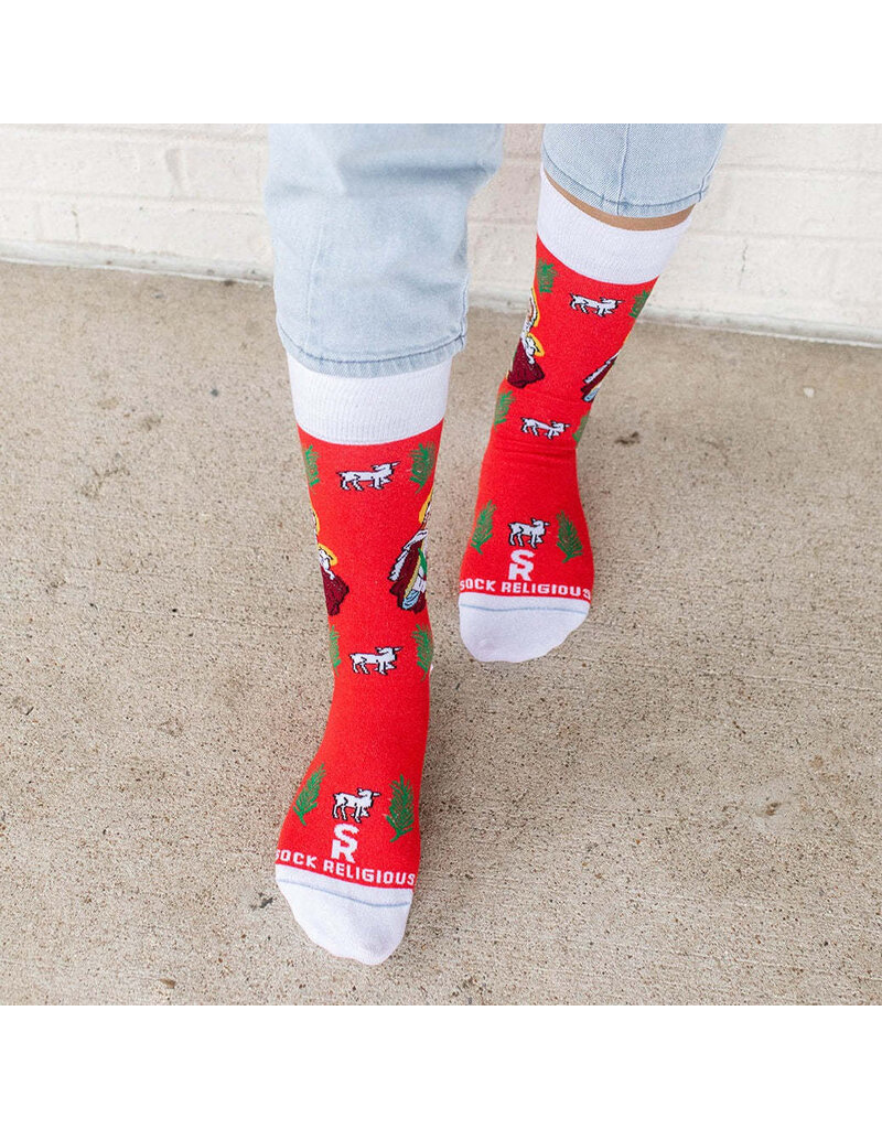 Sock Religious Sock Religious St. Agnes Adult Socks