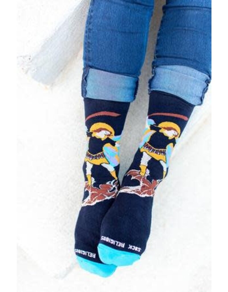 Sock Religious Sock Religious St. Michael the Archangel Adult Socks 2.0