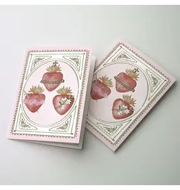 Altar + Home Valentine Card - Sacred Heart, Immaculate Heart, Chaste Heart