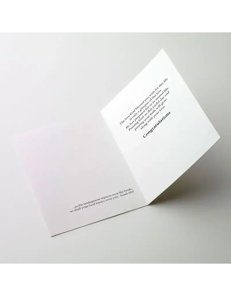 Altar + Home On Your Joyous Wedding Day - Wedding Card