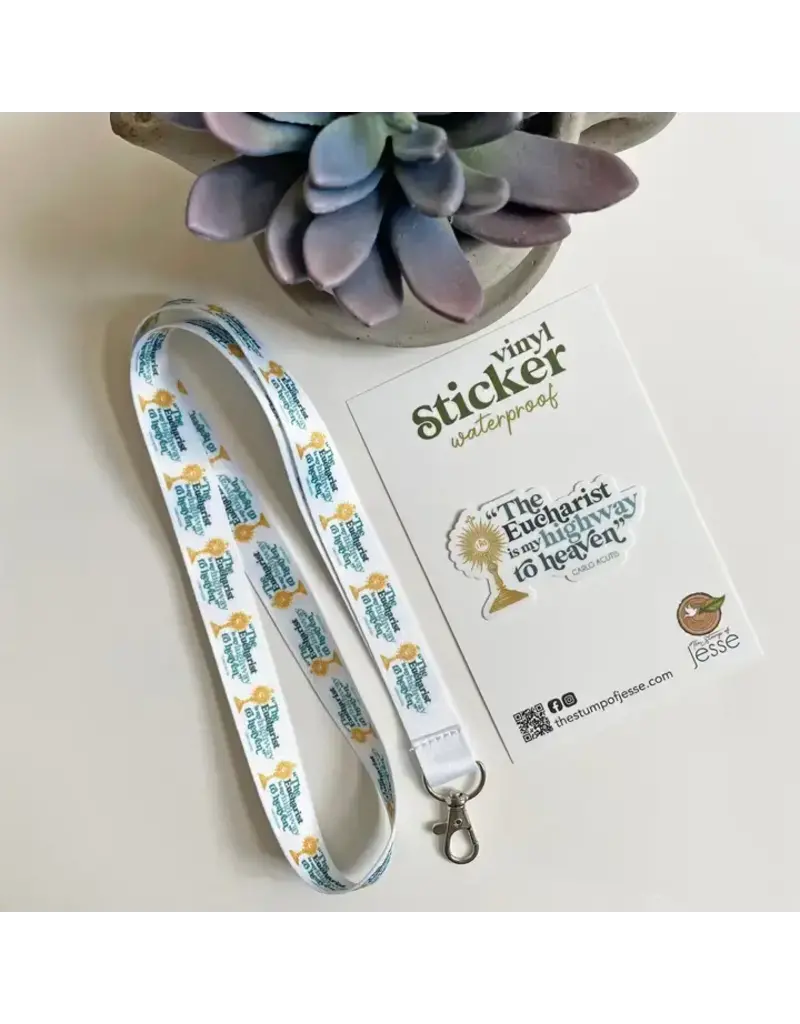 The Stump of Jesse Bl. Carlo Acutis Lanyard | the Eucharist | Catholic Gift