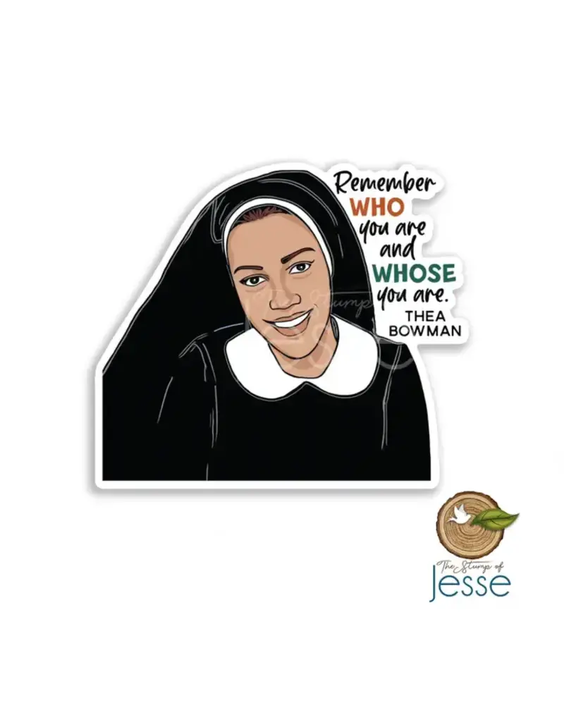 The Stump of Jesse Sister Thea Bowman Waterproof Catholic Sticker
