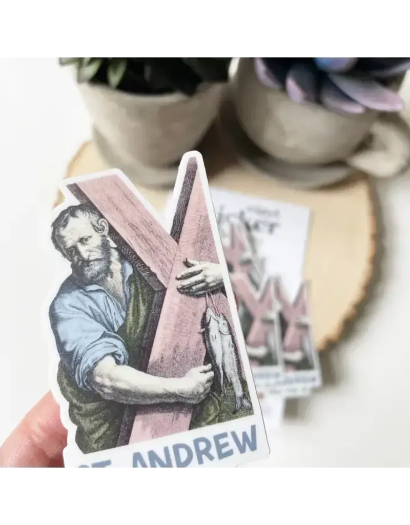 The Stump of Jesse St. Andrew Apostle Waterproof Catholic Sticker