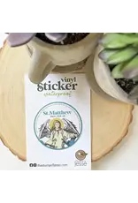 The Stump of Jesse St. Matthew Symbol Waterproof Catholic Sticker