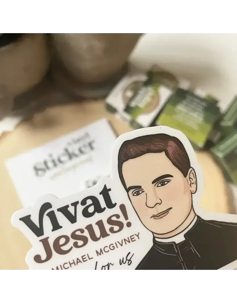 The Stump of Jesse Bl. Father Michael J. McGivney Waterproof Catholic Sticker