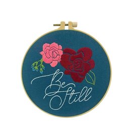 Swanson Christian Products Embroidery Kit-Be Still (8")