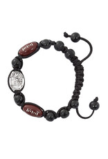 McVan Black Football Saint Sebastian Bracelet