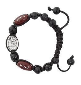 McVan Black Football Saint Sebastian Bracelet