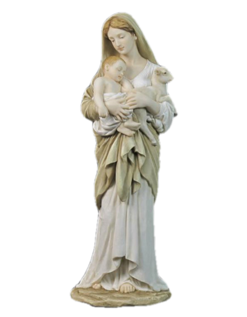 Goldscheider of Vienna 11.75" L'Innocence Hand Painted Statue Mary