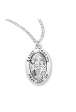 HMH Religious Sterling Silver St. Joseph Medal, 20" chain