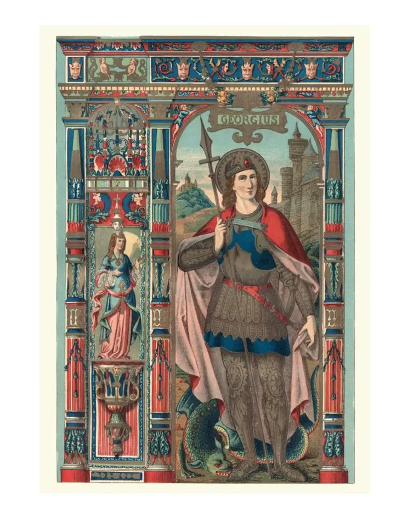 St. George and the Dragon Box of 10 Note Cards 4x5