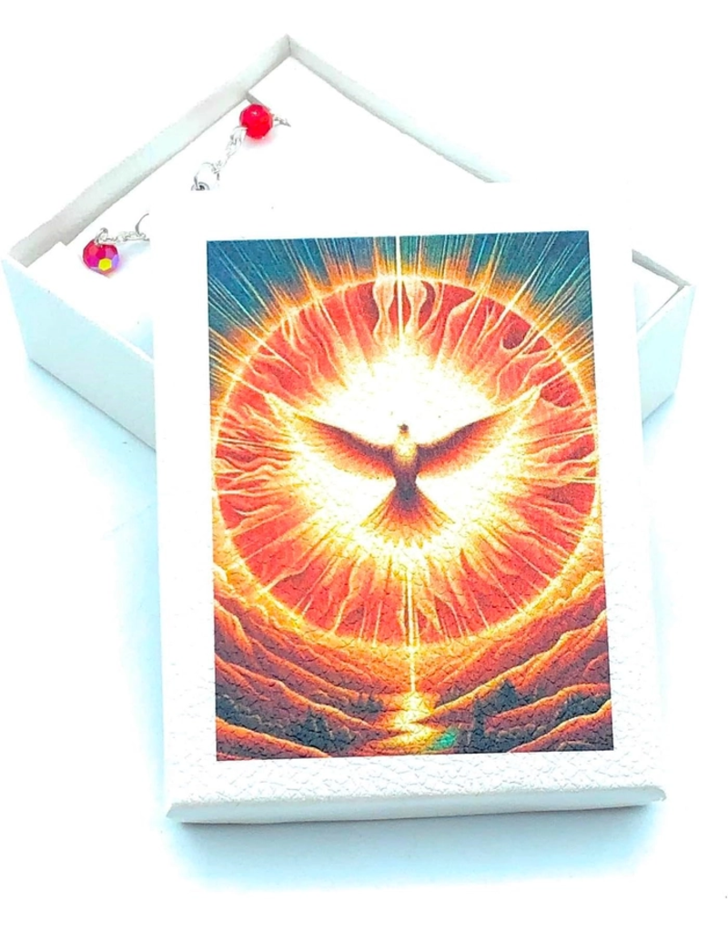 Costa Articoli Religiosi Holy Spirit Rosary 6 mm Crystal (with Box)