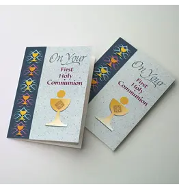 Altar + Home On Your First Holy Communion Card