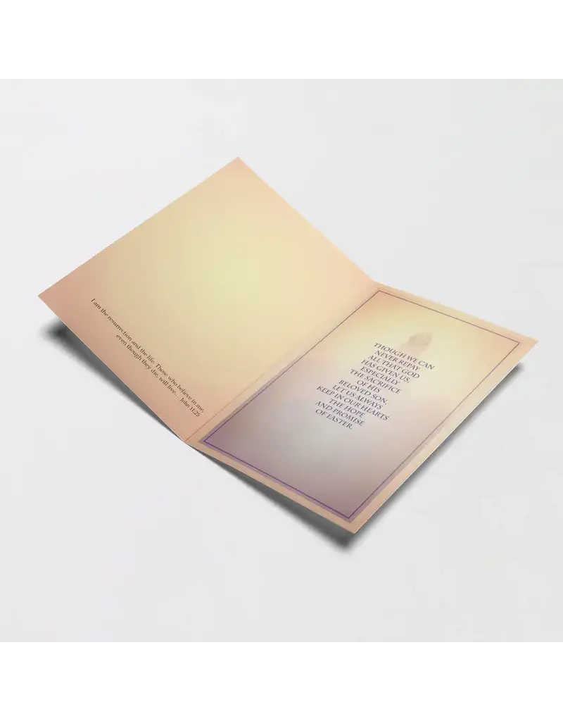 Altar + Home I Am the Resurrection Easter Card