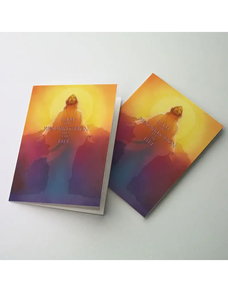 Altar + Home I Am the Resurrection Easter Card