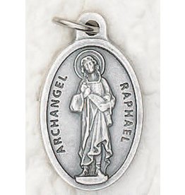 Lumen Mundi St. Raphael Oxidized Medal