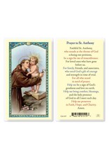 WJ Hirten Laminated Holy Card Prayer to St. Anthony