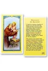 WJ Hirten Laminated Holy Card Prayer to St. Anthony