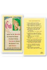 WJ Hirten Laminated Holy Card (A-I) The Difference