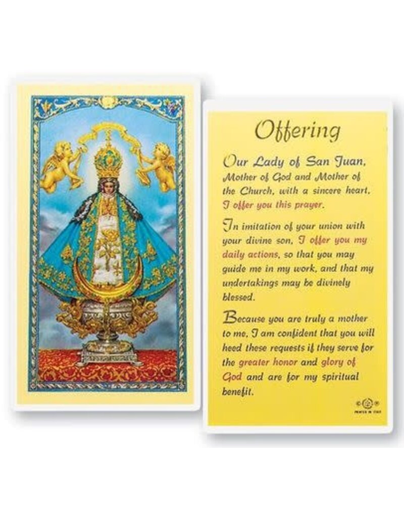 WJ Hirten Laminated Holy Card (J-R)