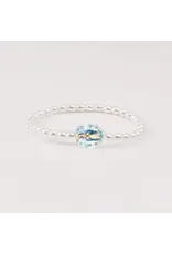 Holy Water Miraculous Medal Bracelet, Crystal Pearl