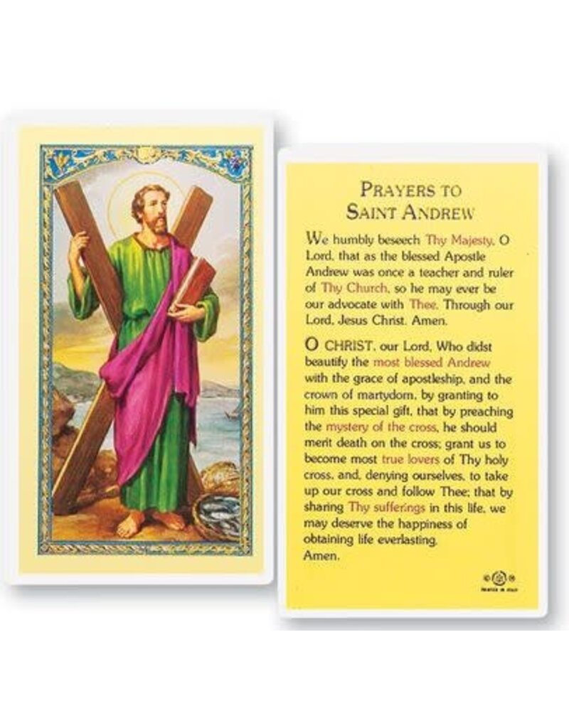 WJ Hirten Laminated Holy Card (S-Z)