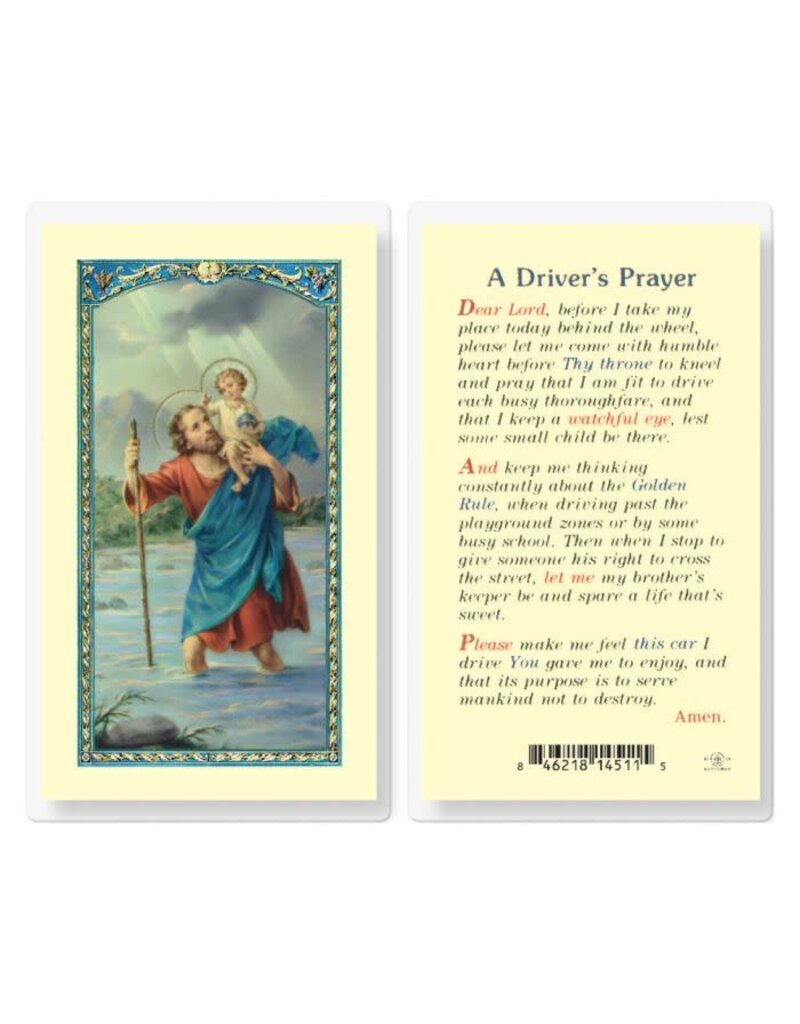 WJ Hirten Laminated Holy Card (S-Z)