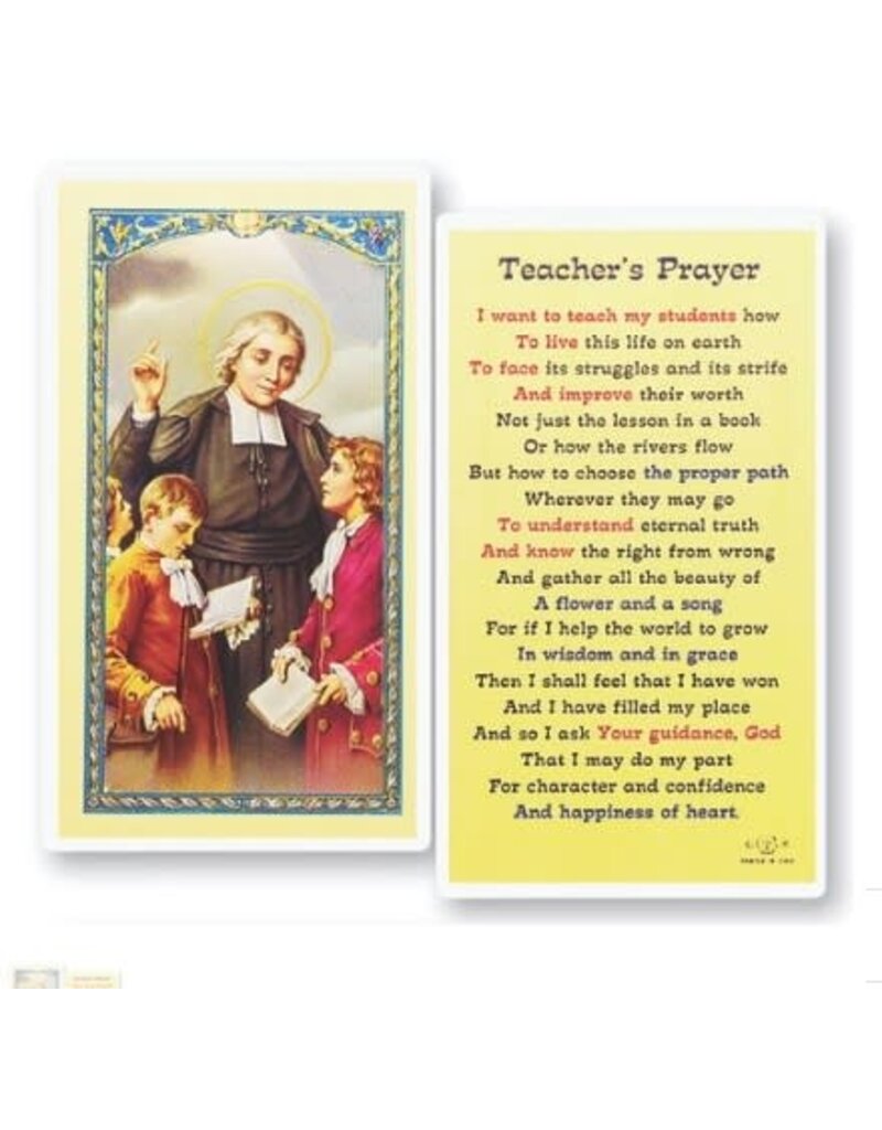 WJ Hirten Laminated Holy Card (S-Z)
