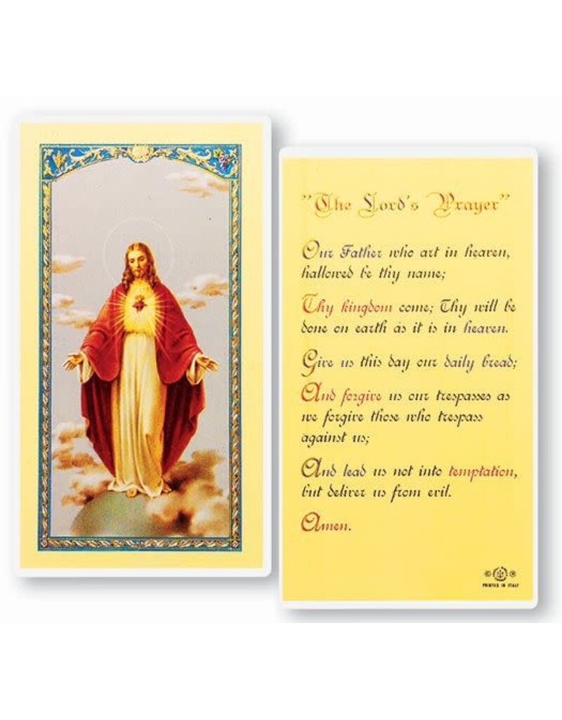 WJ Hirten Laminated Holy Card (J-R)