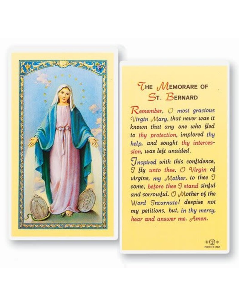 WJ Hirten Laminated Holy Card (J-R)