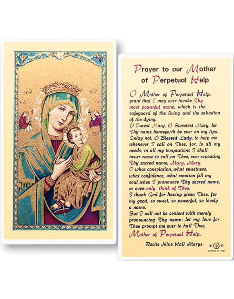 WJ Hirten Laminated Holy Card (J-R)
