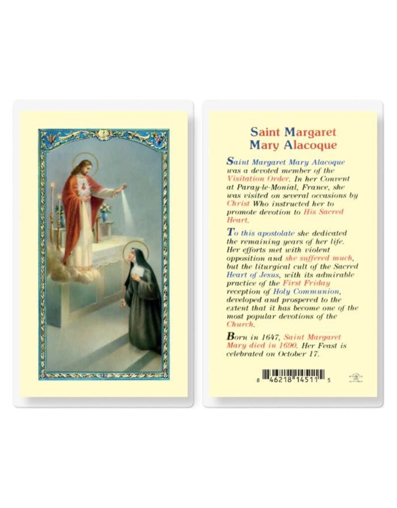 WJ Hirten Laminated Holy Card (S-Z)