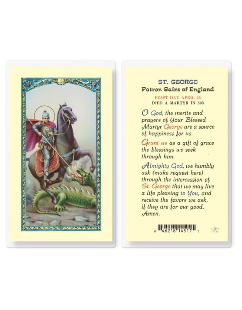 WJ Hirten Laminated Holy Card (S-Z)