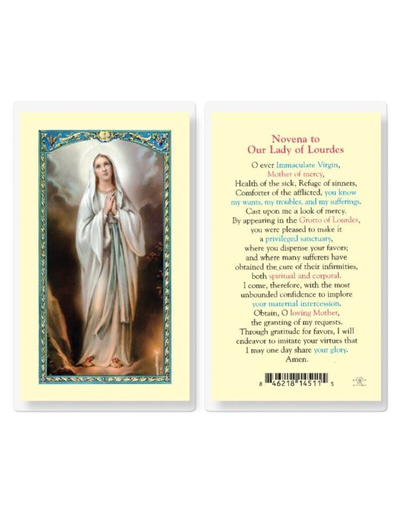 WJ Hirten Laminated Holy Card (J-R)