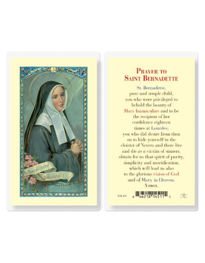 WJ Hirten Laminated Holy Card (S-Z)