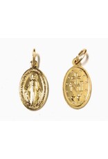 Costa Articoli Religiosi Aluminum Gold Tone Miraculous Medal