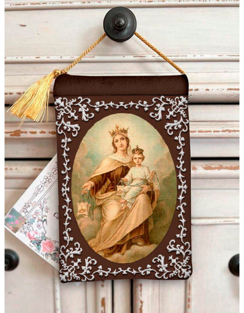 Made By Catholics Our Lady of Mount Carmel and the Brown Scapular Détente and Protector Pouch
