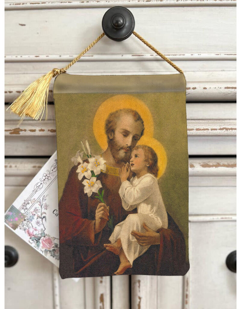 Made By Catholics St. Joseph with Christ Child  Détente and Protector Pouch