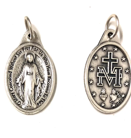 Costa Articoli Religiosi Miraculous Madonna Medal in Silver-Plated Metal