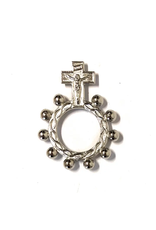 Costa Articoli Religiosi Decade Finger Rosary in Nickel-Plated Metal