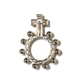 Costa Articoli Religiosi Decade Finger Rosary in Nickel-Plated Metal